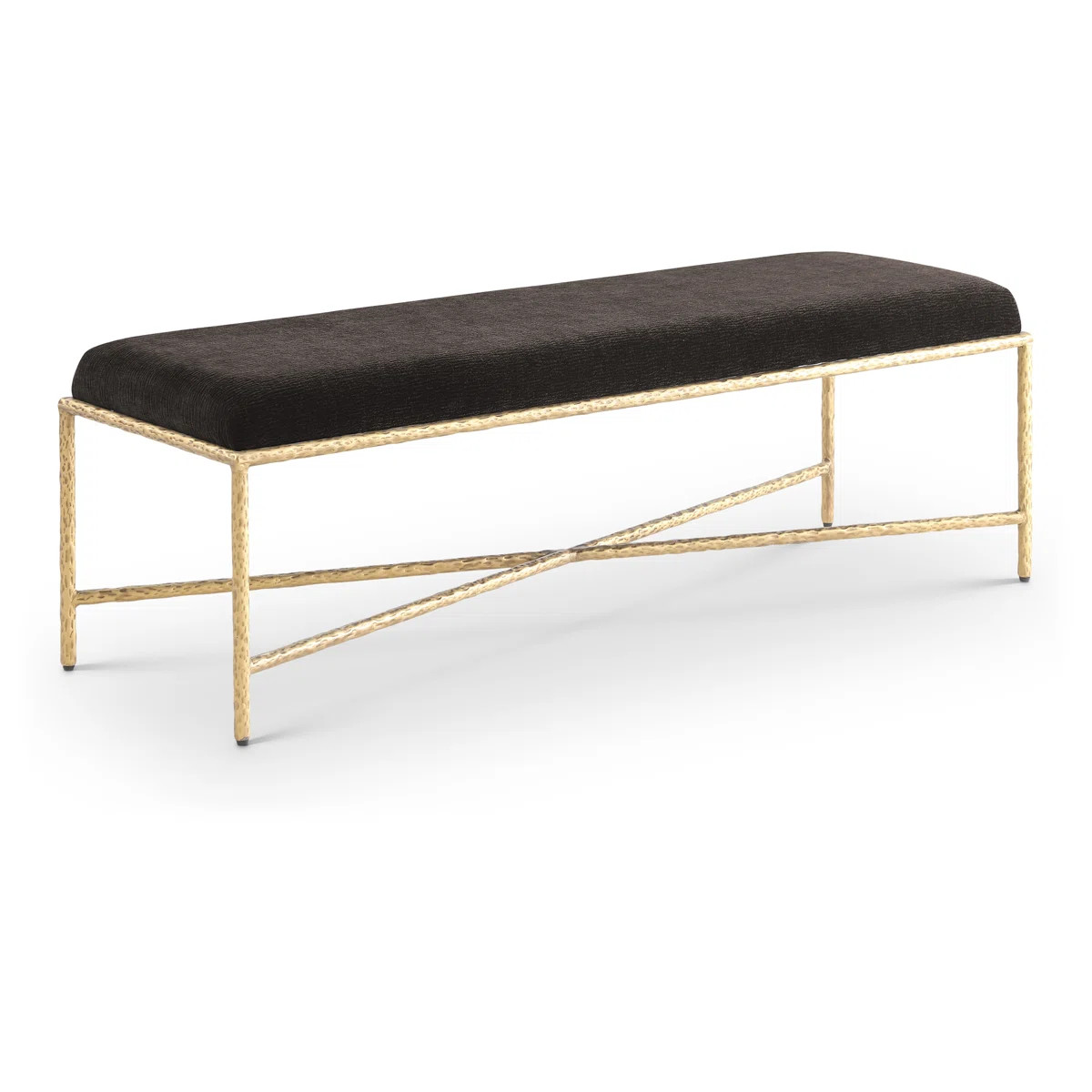 Iyania Chenille Fabric Bench | Wayfair North America