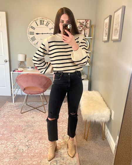 Abercrombie jeans are still on sale for $47!! Run TTS.

Amazon fashion
Amazon deal
Striped sweater
Black jeans
Abercrombie jeans
Abercrombie sale
Straight leg jeans 
Suede booties
Ankle booties 
Winter outfit ideas 

#LTKHoliday #LTKSeasonal #LTKsalealert