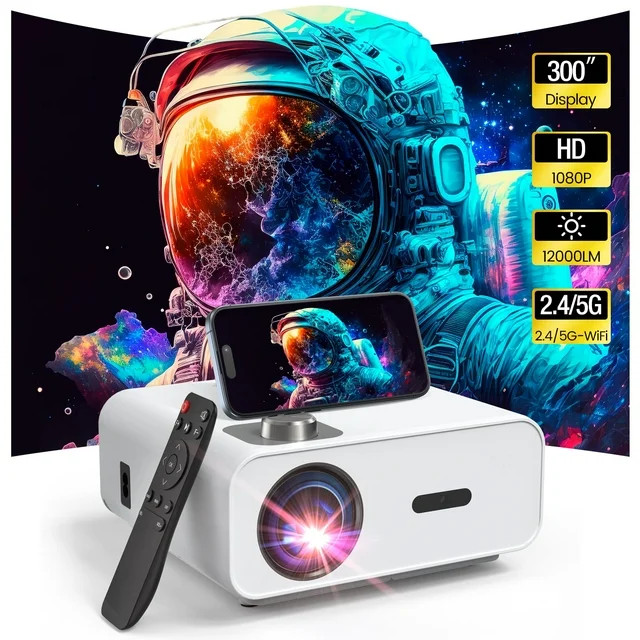 Groview Projector with Built-in APP, 12000L 4K Video Projector with 2.4G/5G WiFi & Bluetooth,  Na... | Walmart (US)