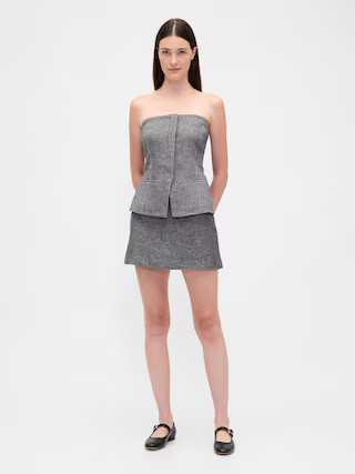 Herringbone Mini Skort | Gap (US)