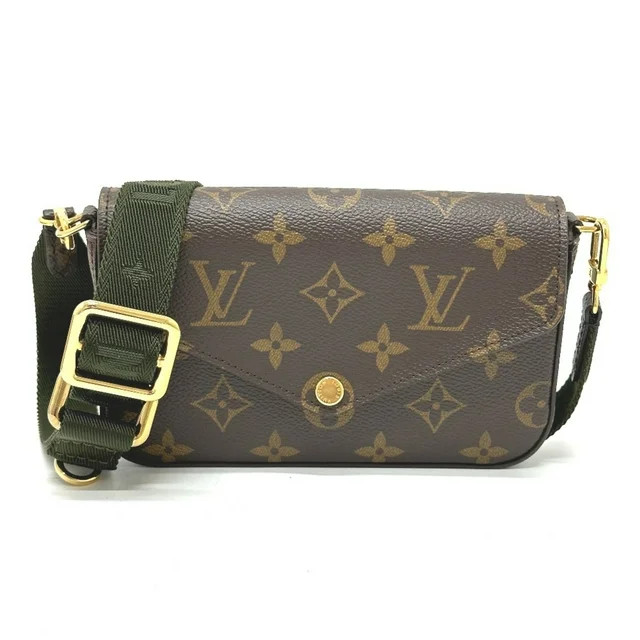 Pre-Owned Louis Vuitton M80091 Monogram Crossbody pouch Shoulder Bag Brown... | Walmart (US)