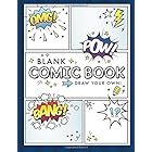 Blank Comic Book (Draw Your Own Comics): A Large Notebook and Sketchbook for Kids and Adults to D... | Amazon (US)