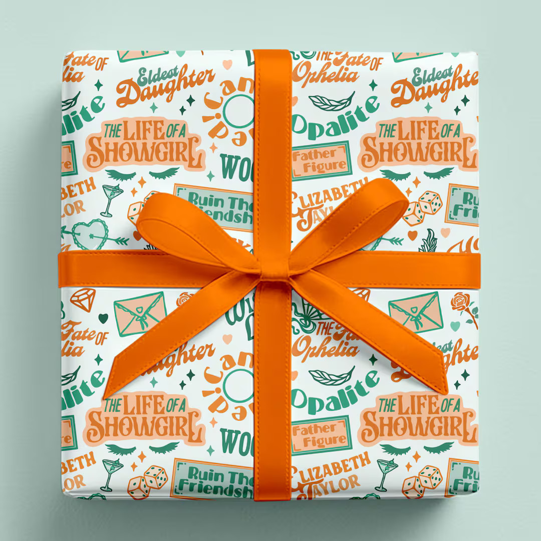 Taylor Gift Wrap Showgirl Christmas Wrapping Paper Roll - Etsy | Etsy (US)