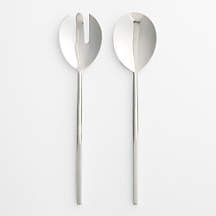 Alden 2-Piece Silver Serving Set + Reviews | Crate & Barrel | Crate & Barrel