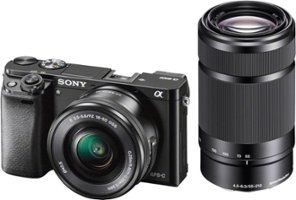 Sony - Alpha a6000 Mirrorless Camera Two Lens Kit with 16-50mm and 55-210mm Lenses - Black | Best Buy U.S.