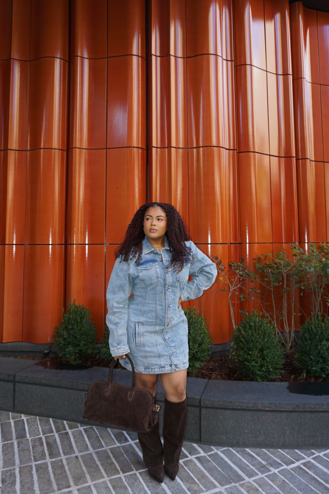 Cute fall outfit 🍂🍁 I’m wearing a size large in the dress. 

#LTKMidsize #LTKStyleTip #LTKPetite