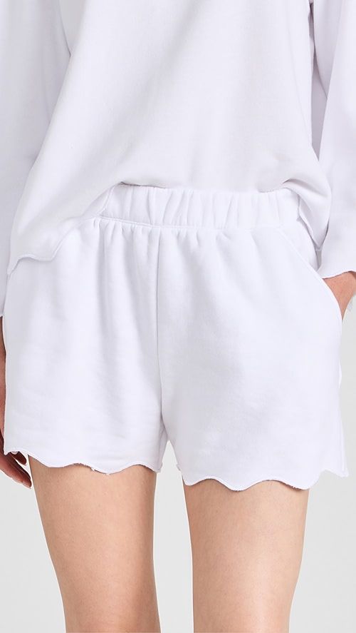 Nori Scalloped Trim Shorts | Shopbop