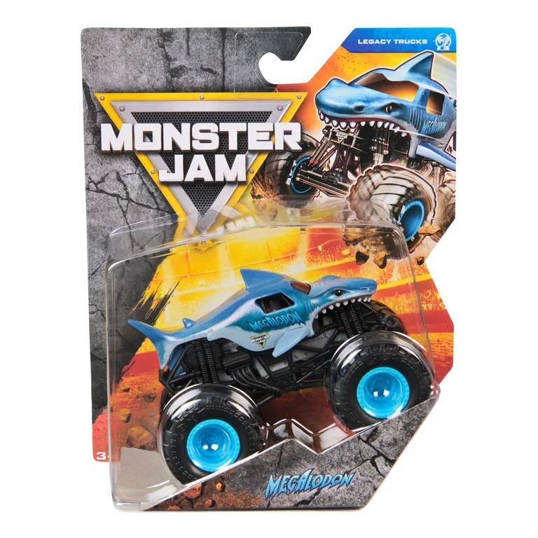 Monster Jam Megalodon Monster Truck, 1:64 Scale | Walmart (US)