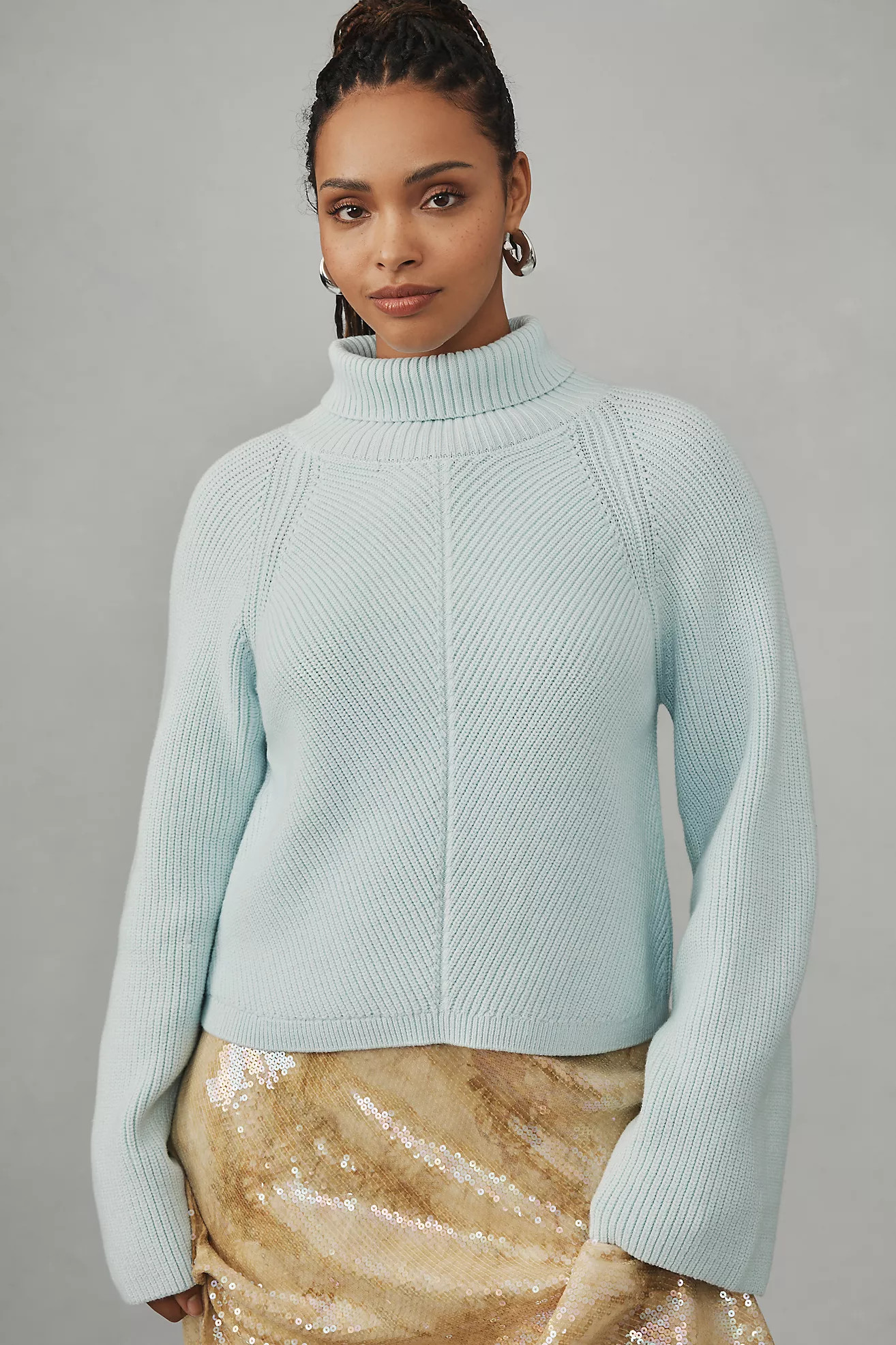 Maeve Cropped Turtleneck Sweater | Anthropologie (US)