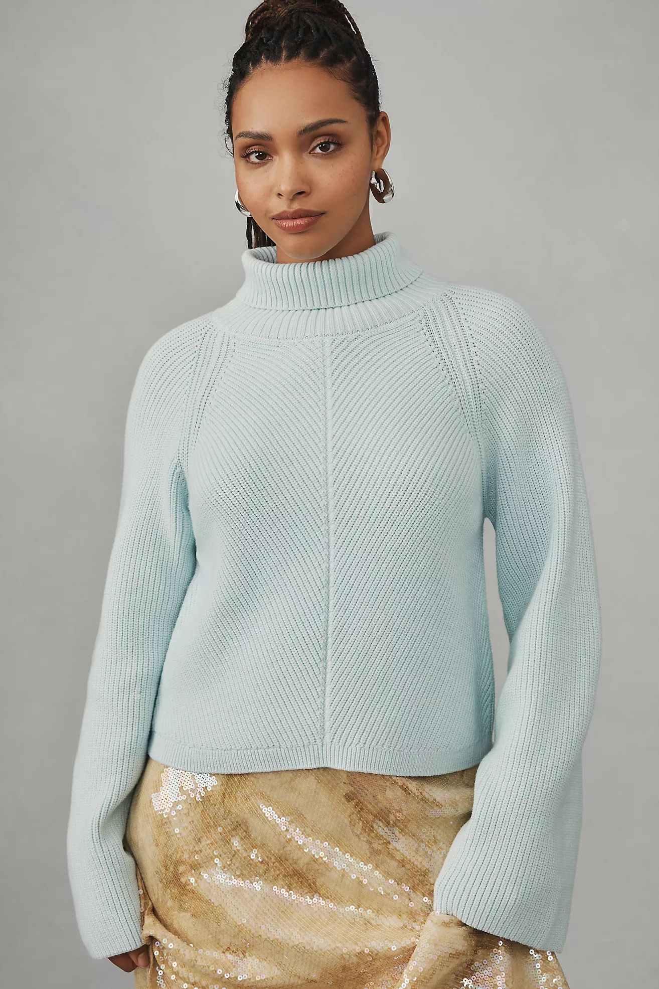 Maeve Cropped Turtleneck Sweater | Anthropologie (US)