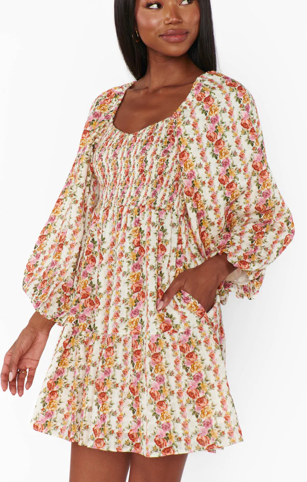 Josephine Dress ~ Hillside Stripe Floral | Show Me Your Mumu