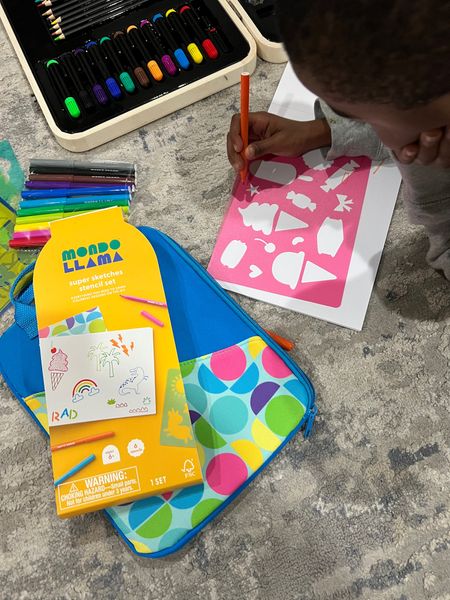 Fun stencil kit from Target for your kids! This cool set comes with all kinds of stencils, markers, a notebook, and a cool carrying case! 

#LTKkids #LTKfamily