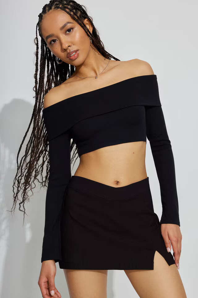 That's Hot Mini V Waist Skort | Garage Clothing