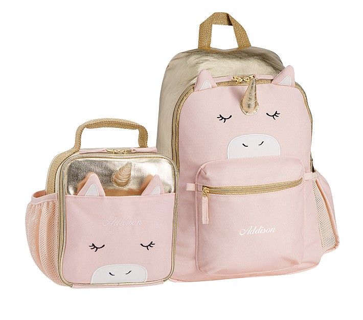 Emily & Meritt Blush Unicorn Backpack & Lunch Bundle, Set of 2 | Pottery Barn Kids