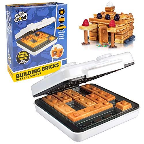 Building Brick Electric Waffle Maker - Cooks Fun, Buildable Stacking Waffles in Minutes - Make Yo... | Amazon (US)
