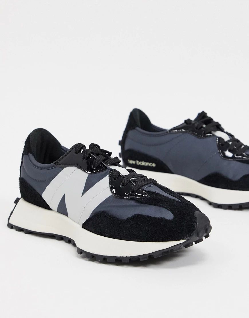 New Balance 327 sneakers in black and gray | ASOS (Global)