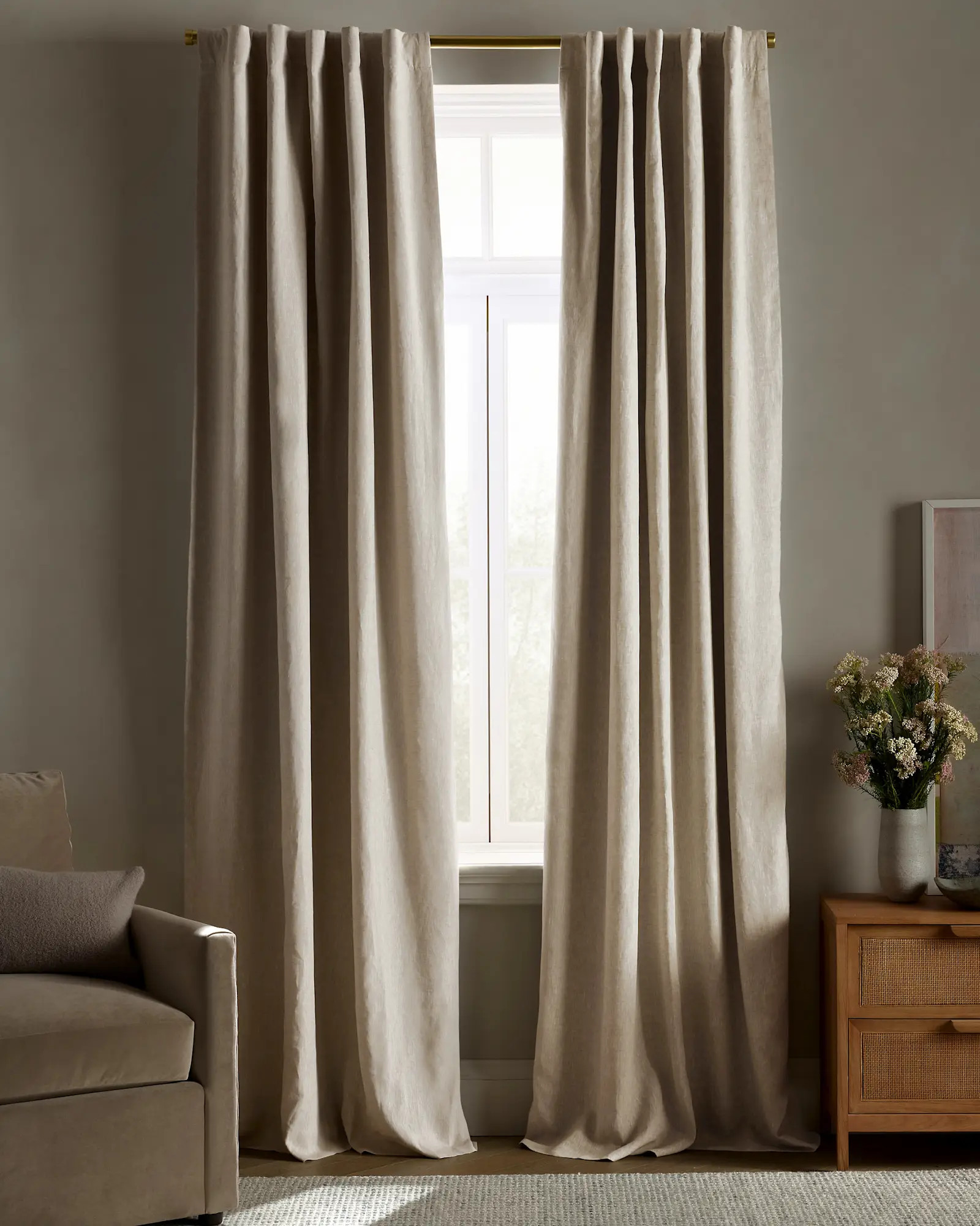 European Linen True Blackout Curtain - Single Panel | Quince