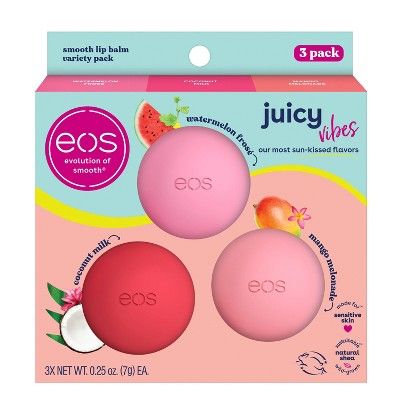 eos Lip Balm Sphere Variety Pack - Juicy Vibes - 3pk | Target
