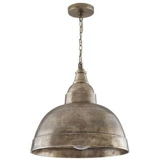 Capital Lighting Fixture Company Sedona 100-Watt 1-Light Oxidized Nickel Sand-Cast Medium Bell Pe... | The Home Depot