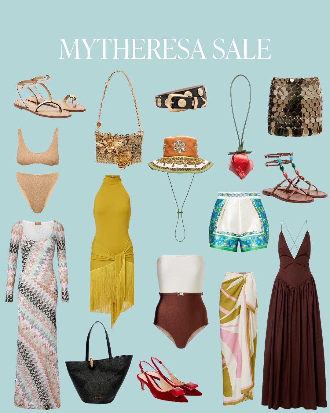 MyTheresa is currently having a sale and you can get up to 70% offf select items! ✨ 

Get an extra 20% off over $650 and use code: SALE20 🩵

Sharing some of my favorite seasonal pieces that are now discounted!

#LTKSaleAlert #LTKSwim #LTKSeasonal