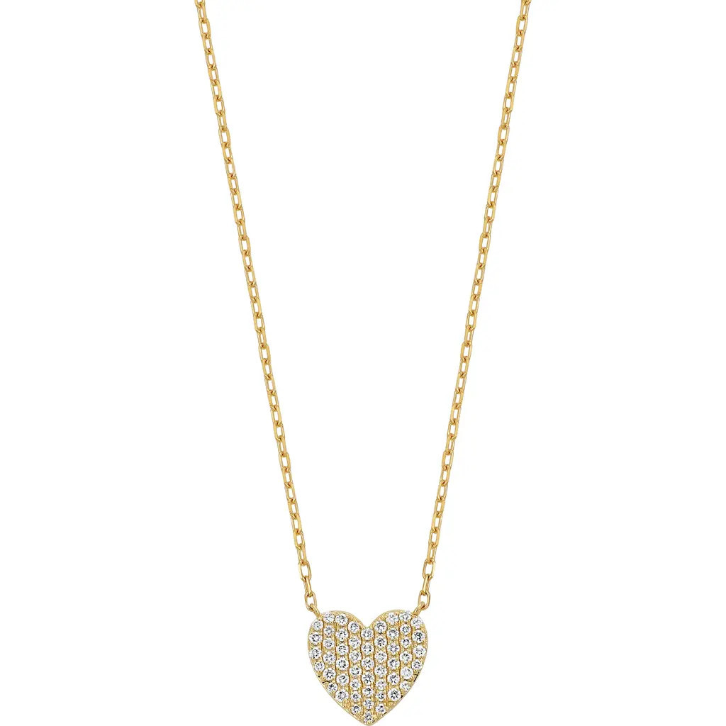 Bony Levy Pavé Diamond Heart Pendant Necklace in 18K Yellow Gold at Nordstrom | Nordstrom