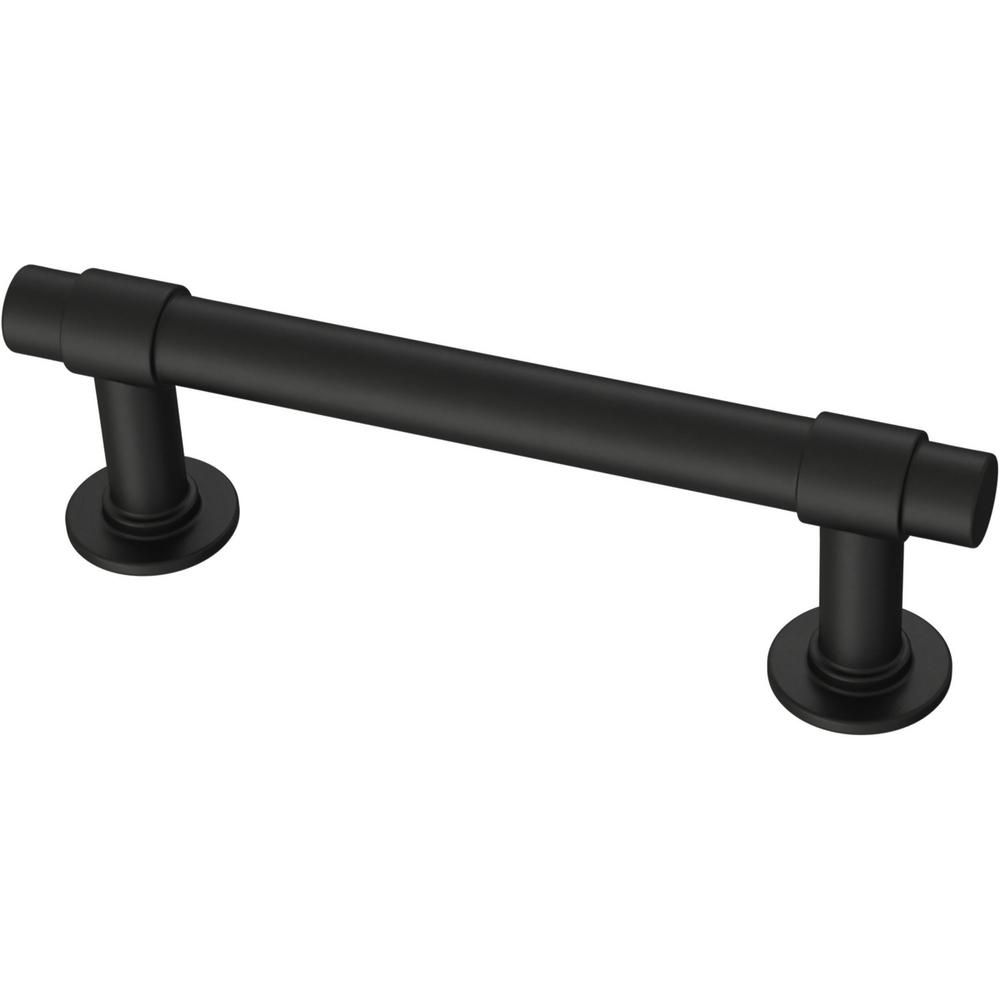 3 in. (76 mm) Matte Black Straight Bar Drawer Pull (10-Pack) | The Home Depot
