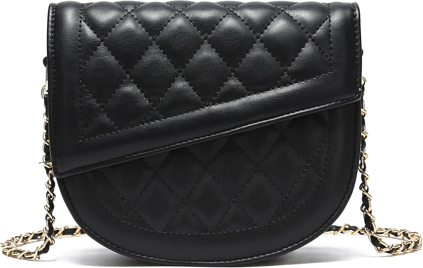 Women Flap Crossbody Purses Over the Shoulder Chain Bags Vegan Leather Handbags | Amazon (US)