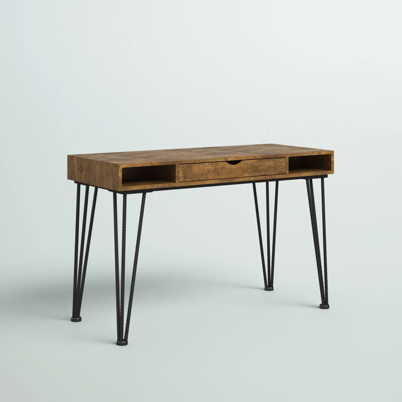 Aleathea Metal Base Writing Desk | Wayfair North America