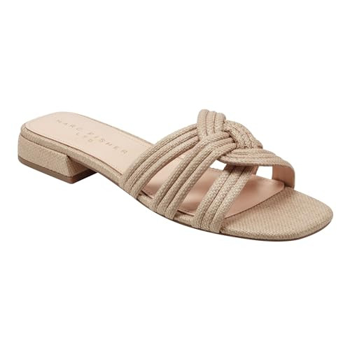Marc Fisher LTD Women's CASARA Sandal, Natural 110, 8 | Amazon (US)