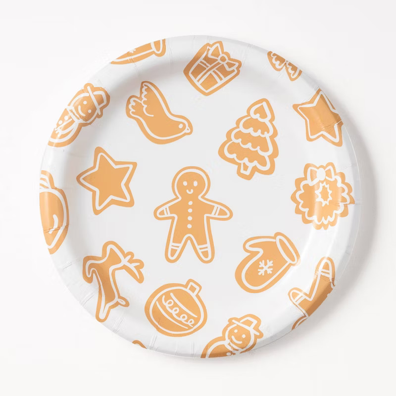 20ct 6.75" Christmas Gingerbread Snack Plates - Spritz™ | Target