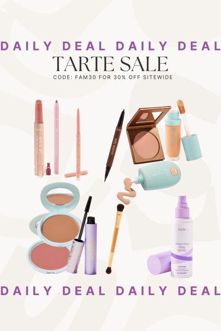 Tarte is having their friends & family sale use code FAM30 to save 30%

@tartecosmetics #ad 

#LTKsalealert #LTKfindsunder50