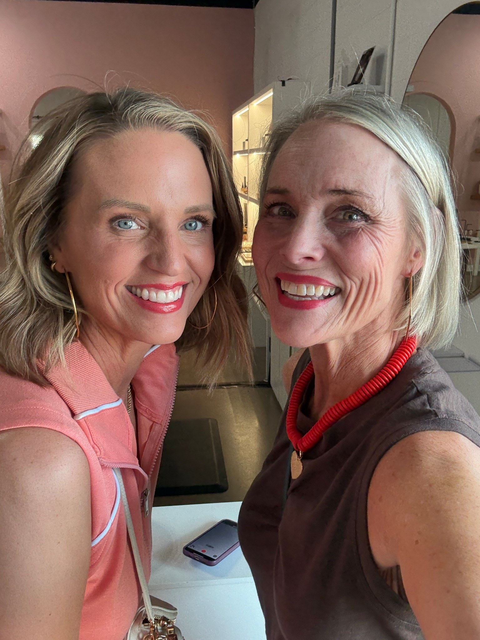 Love meeting IG friends in real life. Both of our outfits are linked. We are both wearing mediums  

#LTKStyleTip #LTKSaleAlert #LTKOver40