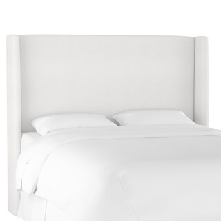Skyline Furniture Wingback Headboard in Mystere Snow - Queen | Bed Bath & Beyond