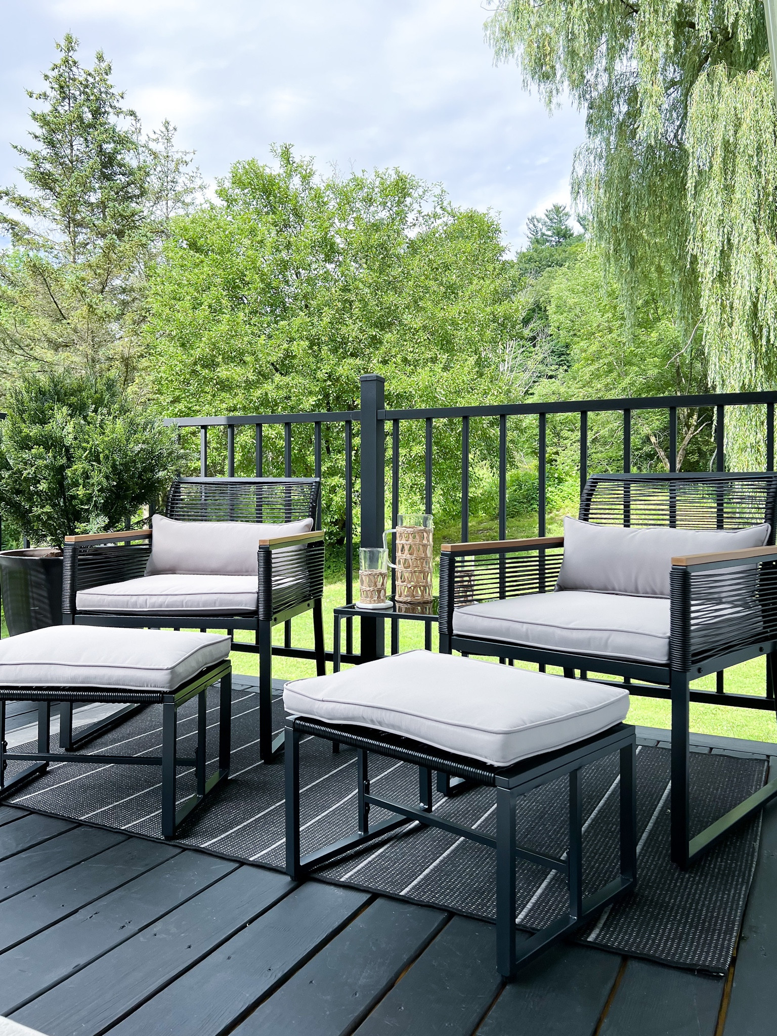 We added a little seating area to our back deck 🤍

#amazon
#amazonfinds
#amazonmusthaves
#sale
#outdoorfurniture 

#LTKhome #LTKsalealert #LTKstyletip