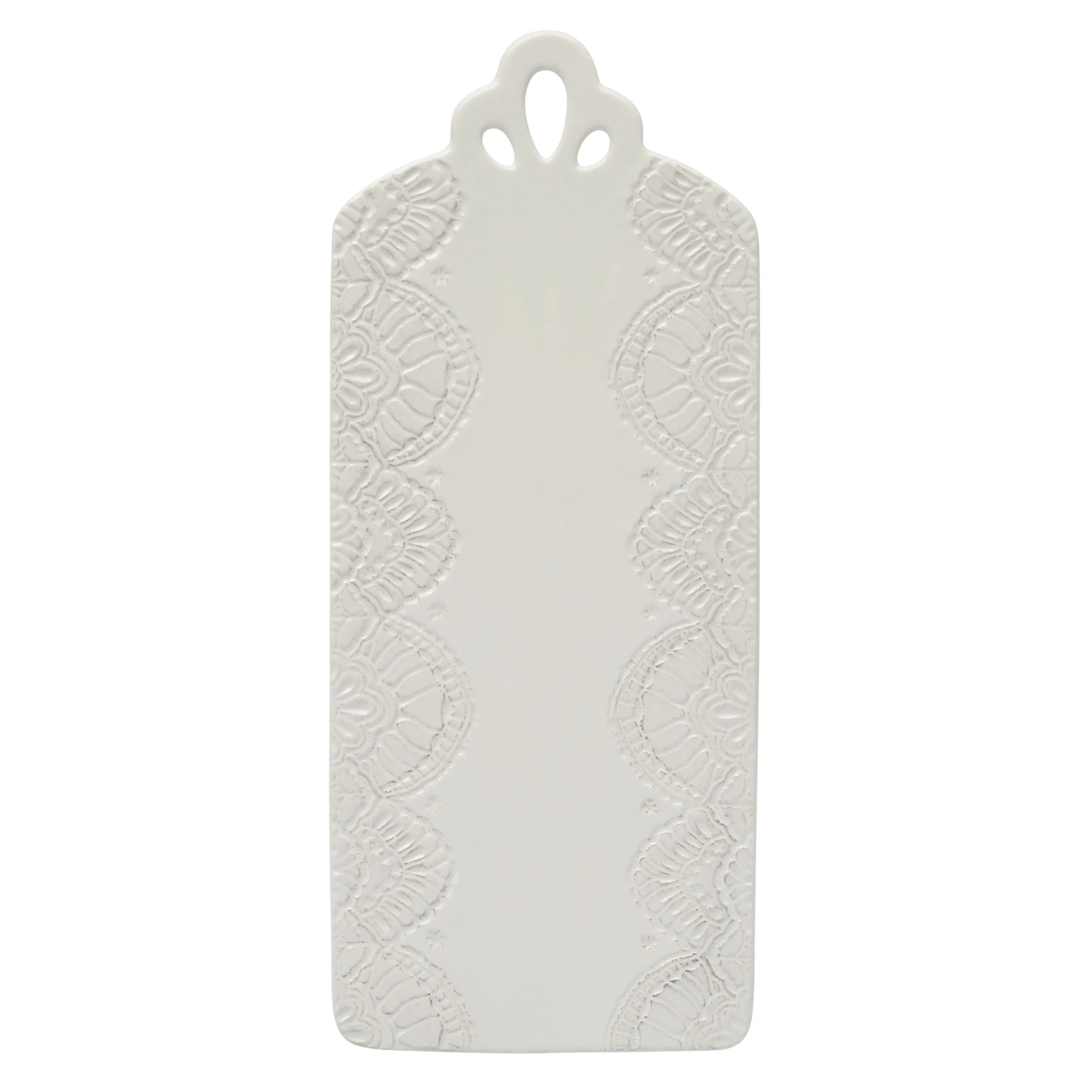 The Pioneer Woman Vintage Lace Stoneware Serving Board, Linen | Walmart (US)