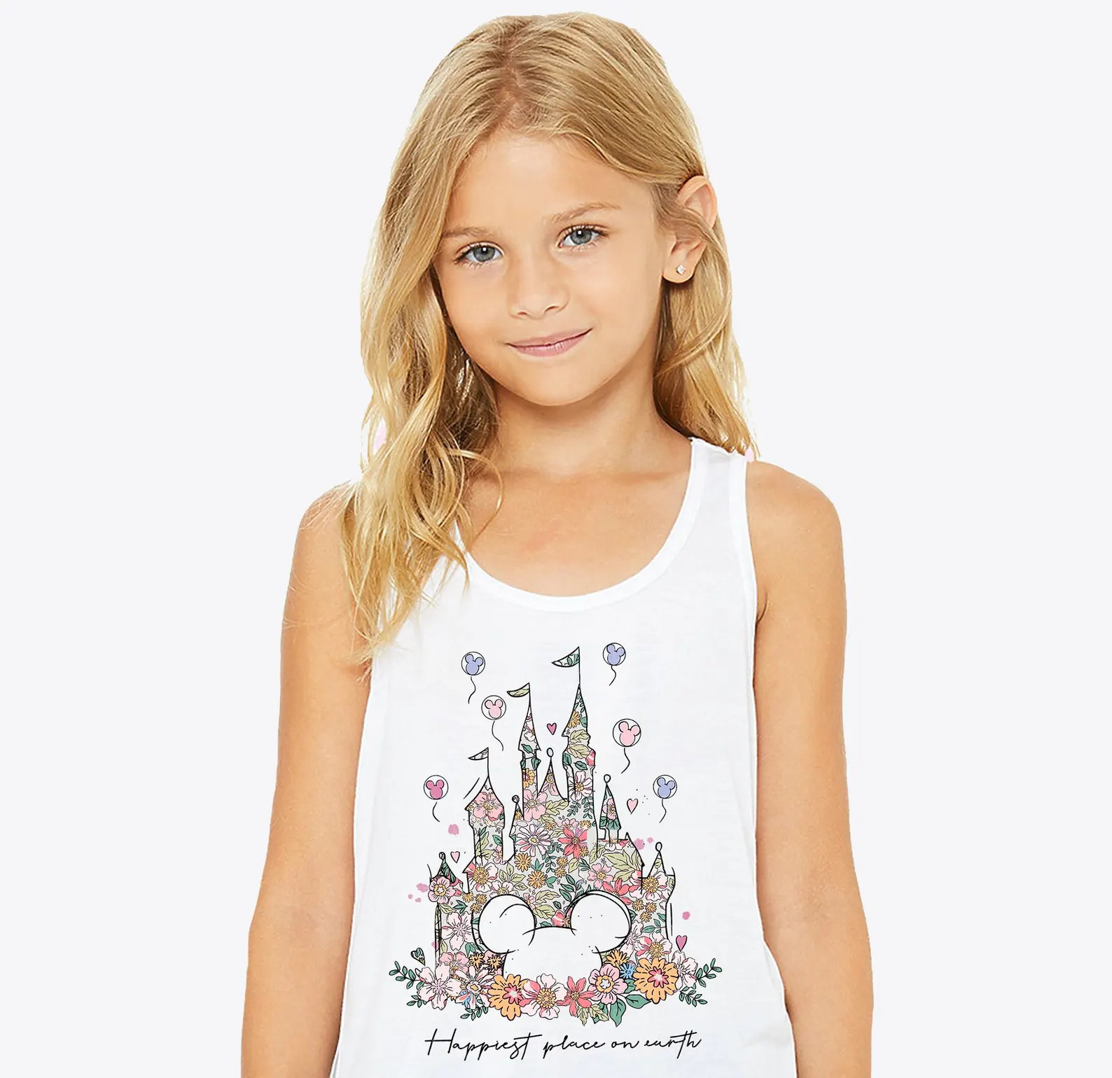 Disney Tank Top Happiest Place on Earth Tank Top Magic Kingdom Jersey Tank Top Matching Disney Ca... | Etsy (US)