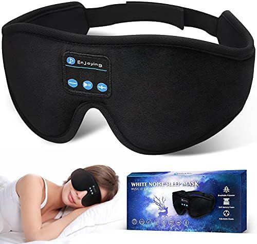 Sleep Mask Bluetooth Headphones, 3D Sleep Eye Mask with White Noise Machine, Wireless Music Weighted | Amazon (US)