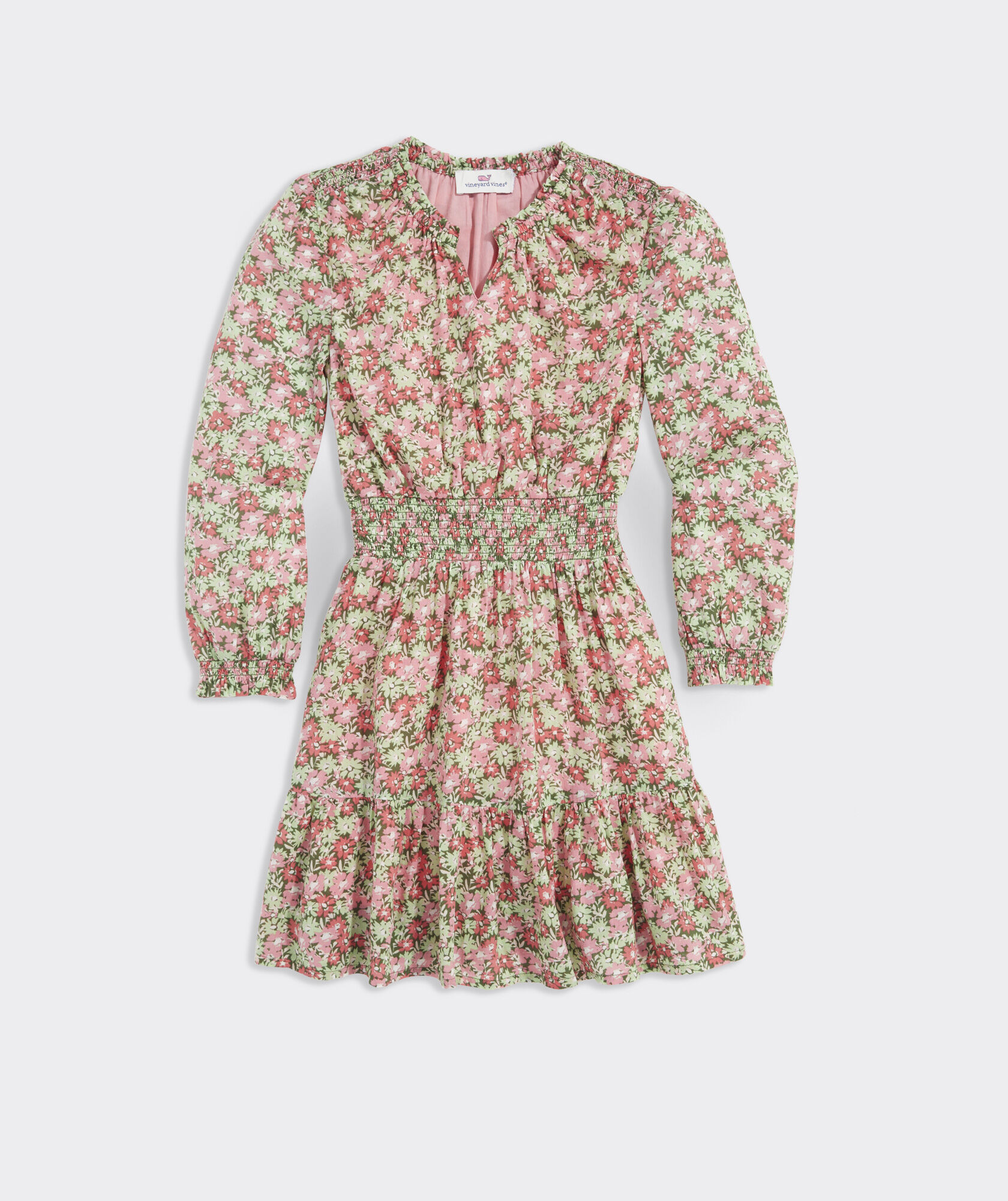 Girls' Printed Smocked-Waist Dress | vineyard vines