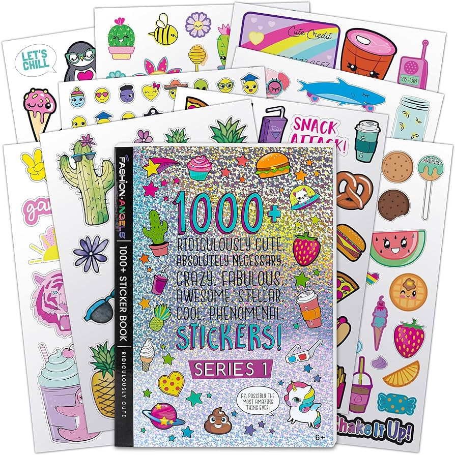 Fashion Angels 1000+ Ridiculously Cute Stickers for Kids - Fun Craft Stickers for Scrapbooks, Pla... | Amazon (US)