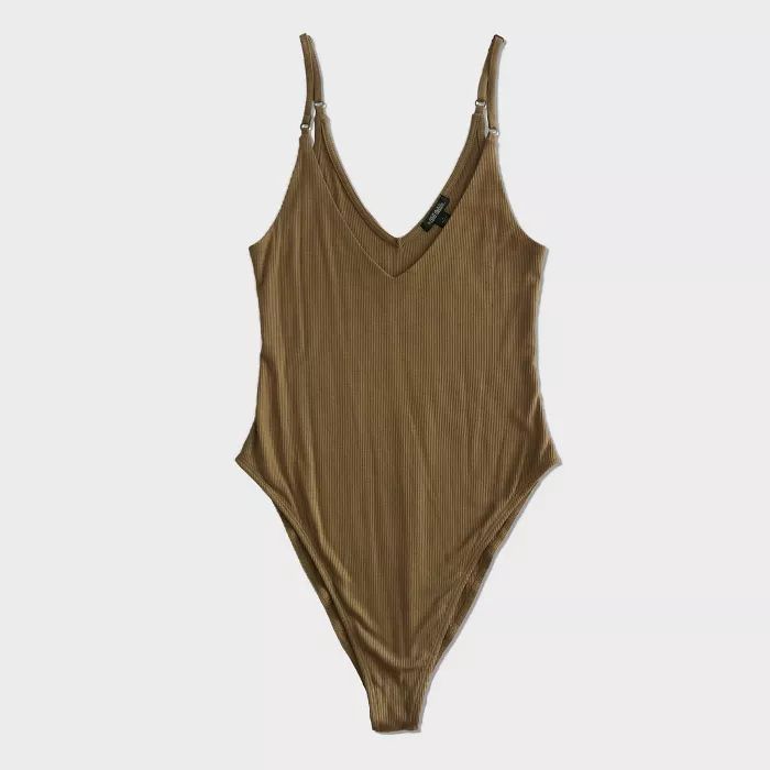 Women's Sleeveless Bodysuit - Wild Fable™ (Regular & Plus) Olive Gray | Target