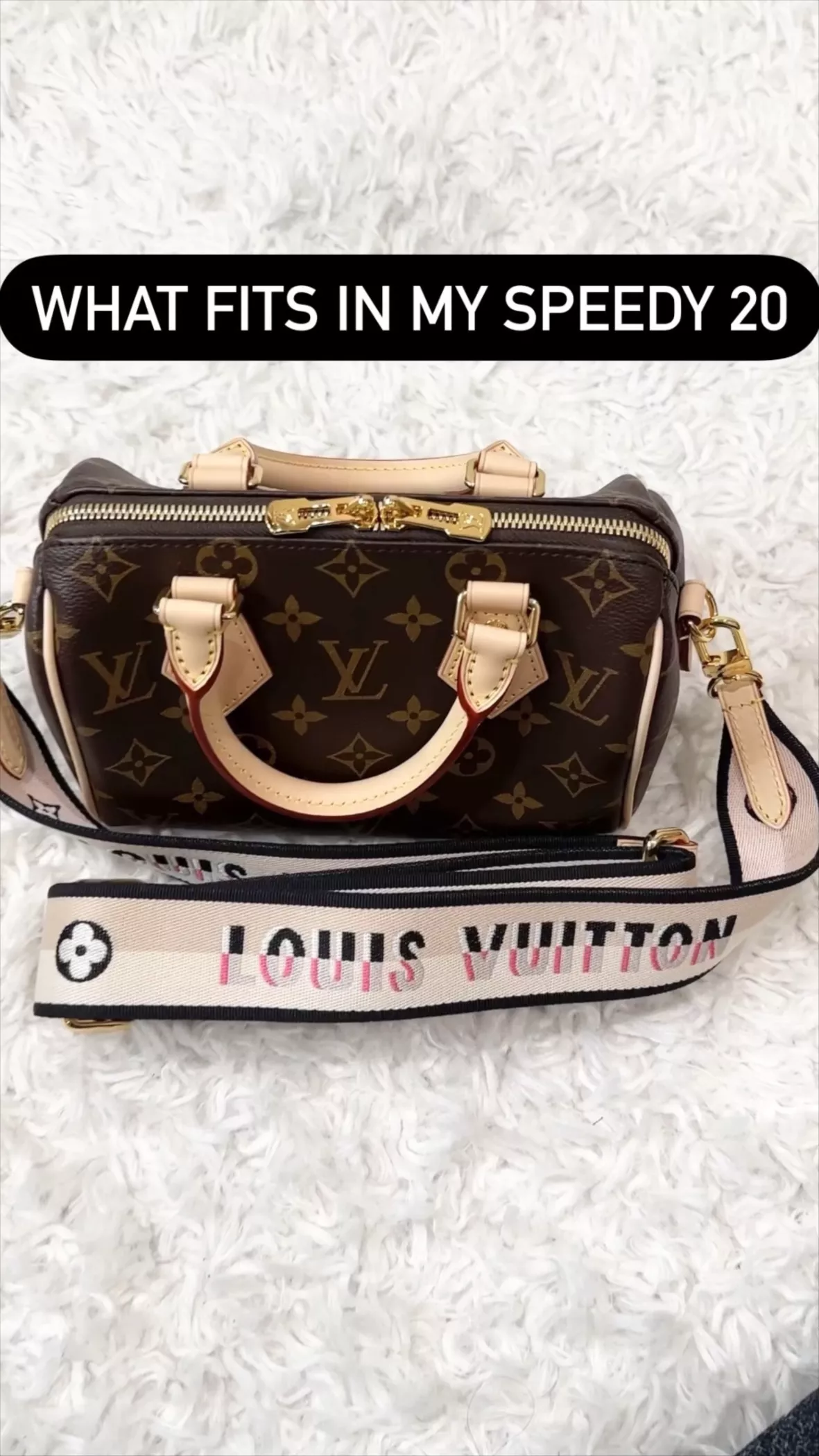 Review! And what fits inside - Louis Vuitton Speedy 20 in black
