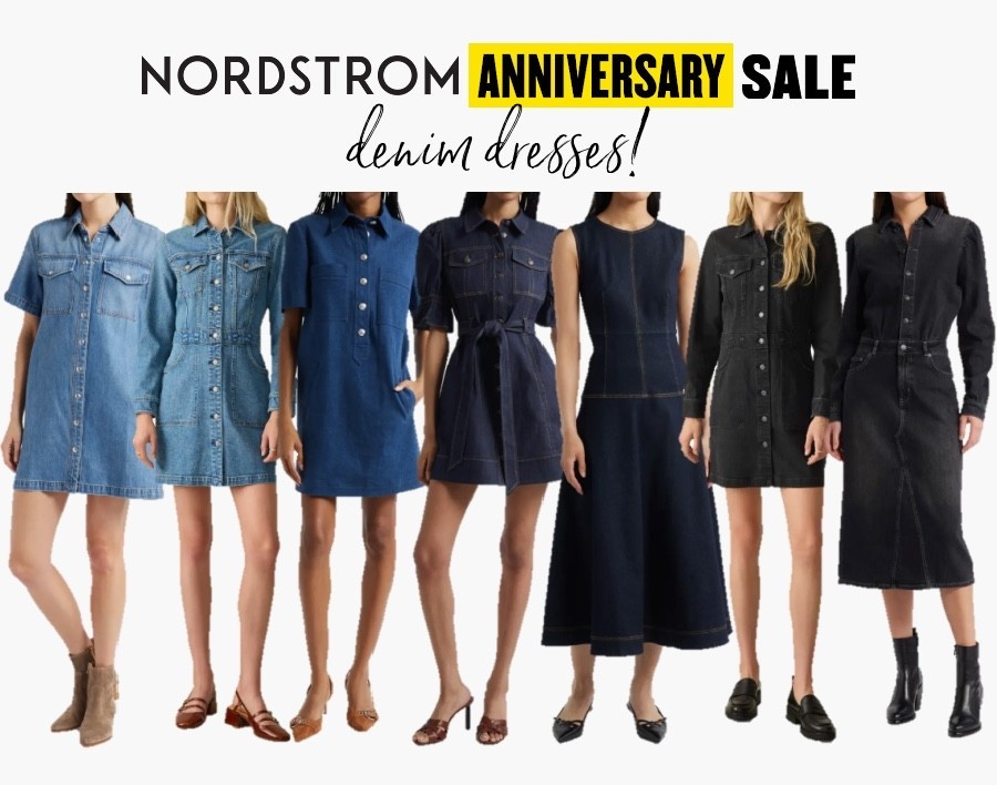 Denim dresses in the Nordstrom anniversary sale! 
.
Fall outfit NSale 

#LTKSeasonal #LTKStyleTip #LTKSaleAlert