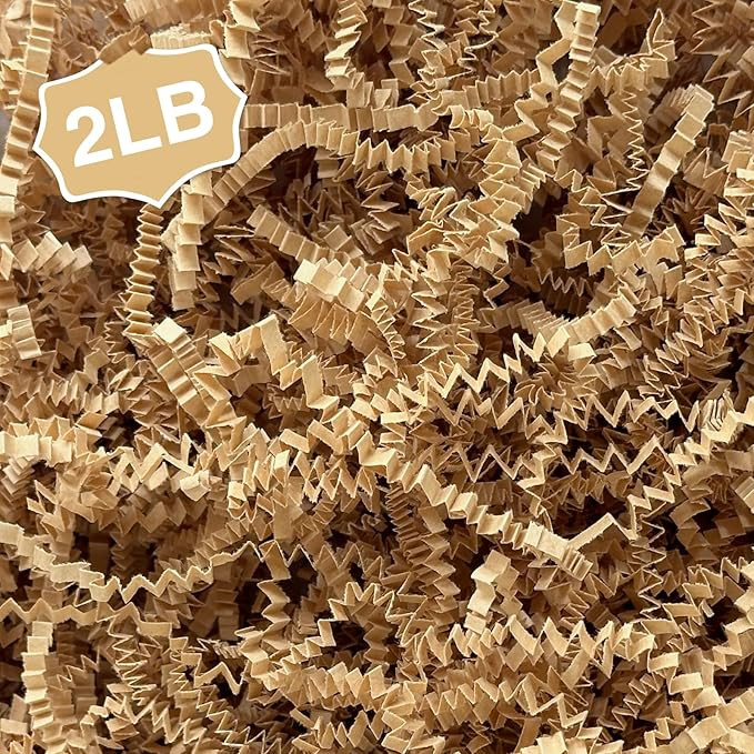 2LB Crinkle Cut Paper Shred Filler for Bag Gift Box Basket Confetti Paper Shreded Stuffing Decora... | Amazon (US)