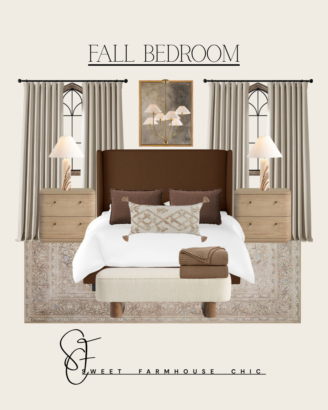Fall Bedroom 

// Fall, Fall 2025, Fall Home, Fall Decor,  Fall Home Decor, Fall Bedroom, Bedroom, Bedroom Decor, Bedroom Inspo, Bedroom Furniture, Bedroom Ideas, Table Lamp, Bedside Table Lamps, Bedroom Table Lamp, Rugs, Rugs Bedroom, Throw Blanket , Fall Throw Blanket, Bedroom Curtains, Pleated Curtains, Chandelier Bedroom, Pendant Light, Fall Wall Art, Bedroom Wall Art, Wall Art Decor, Framed Wall Art, Nightstand With Drawers, Upholstered Bed, Bench Bedroom, Pillows For Bed, Throw Pillows 

 

#LTKSeasonal #LTKHome #LTKautumn