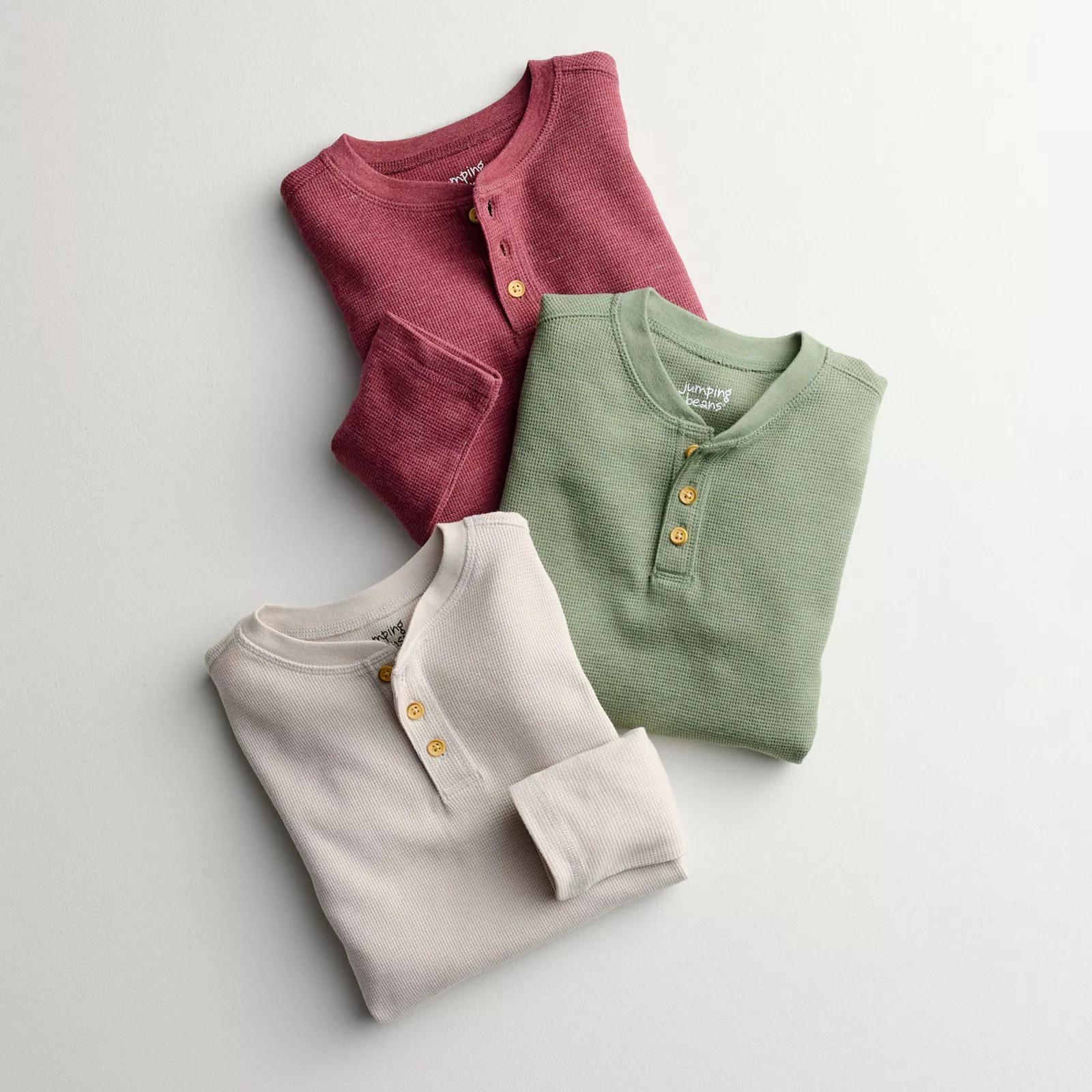 Boys 4-12 Jumping Beans® Long Sleeve Thermal Henley Shirt | Kohl's