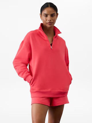 Forever Fleece 1/4 Zip Sweatshirt | Athleta