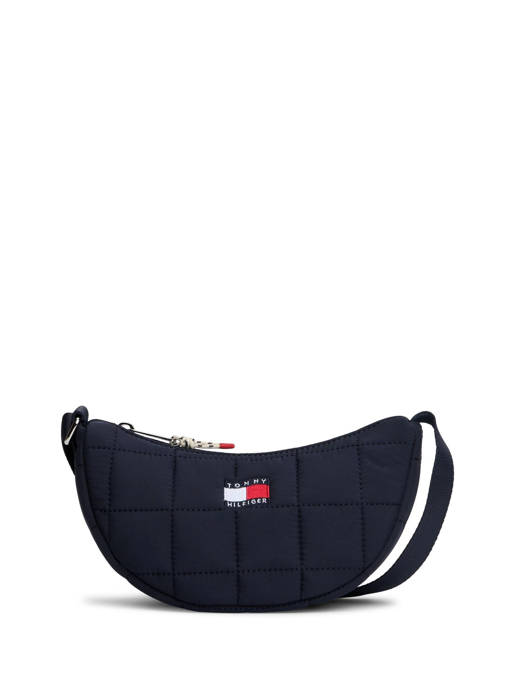 Tommy Hilfiger Tommy Hilfiger Blue Quilted Crescent Cross-Body Bag | Next US