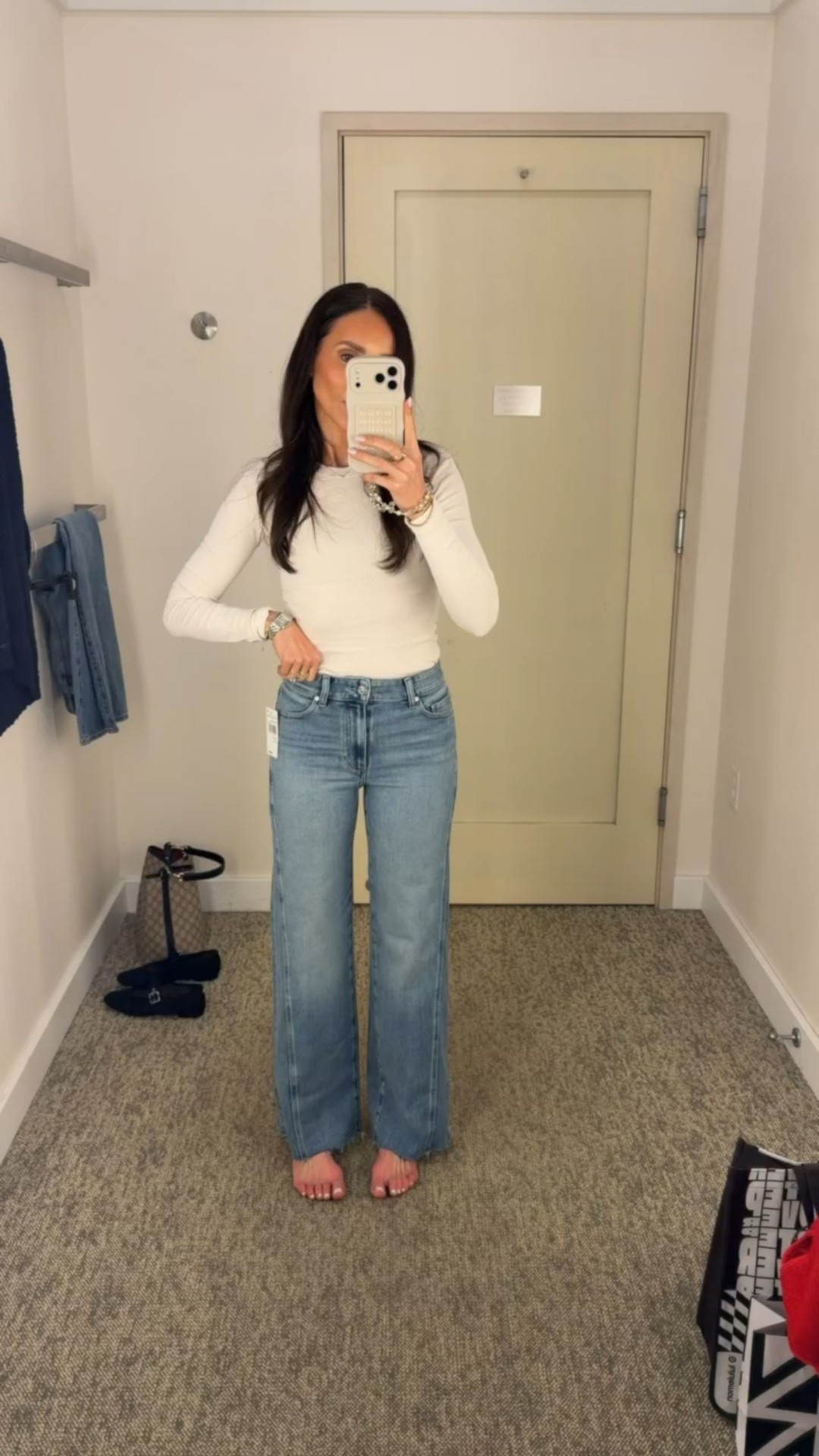 Viral jeans that look good on everyone, Mother viral jeans, annabrstyle.

#LTKOver40