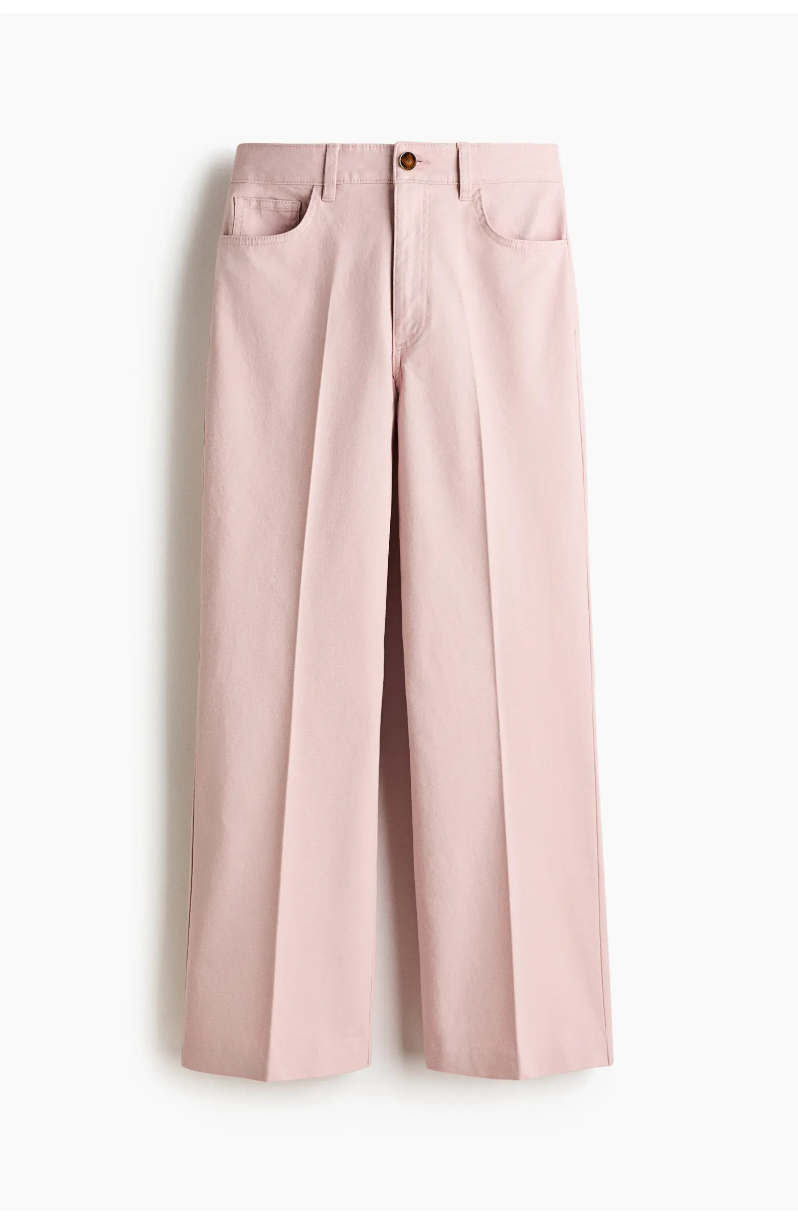 H&M Bootcut Cotton Canvas Trousers | Nordstrom | Nordstrom