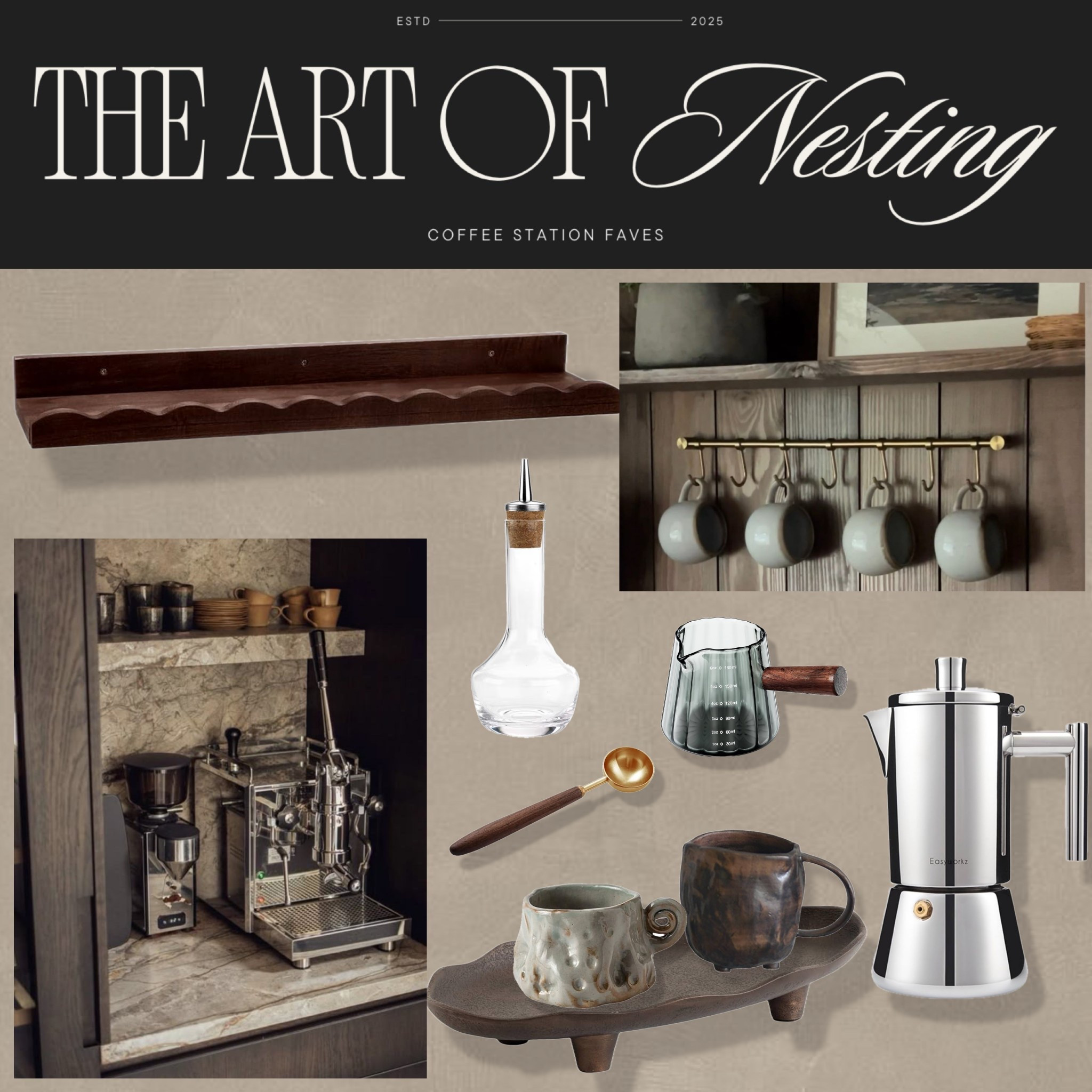 Your coffee corner should feel as good as it tastes. 
I pulled together my favorite moody pieces for the ultimate coffee station moment. 

#LTKHome #LTKStyleTip #LTKFindsUnder50